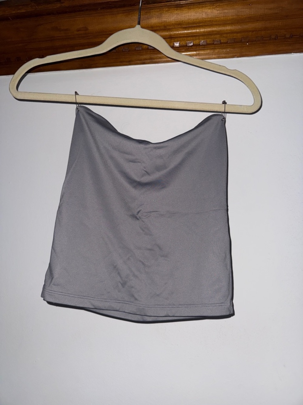Abercrombie & Fitch Gray Strapless Tube Top